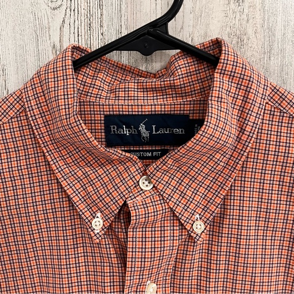 Ralph Lauren Custom Fit Men’s Button Down Shirt Size Large 100% Cotton - Picture 2 of 7